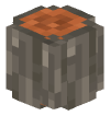 Голова Minecraft — Acacia Log (rounded)