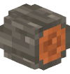 Голова Minecraft — Acacia Log (rounded, sideways)