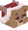 Голова Minecraft — Christmas Bear