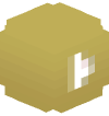 Голова Minecraft — Gold Play Button