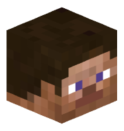 An image of the person's Minecraft head provided by mc-heads.net