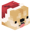 Голова Minecraft — Christmas Doge